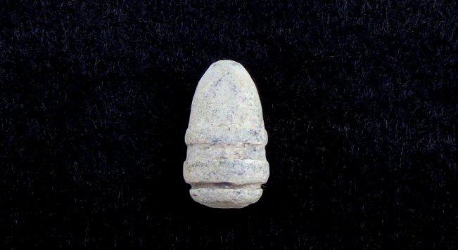 Nice Dropped Round Nose Variant of the .44 Caliber Slant Breech Sharps Bullet - MM197 - Recovered Pilot Knob, Missouri. 