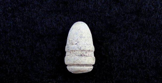 Nice Dropped Round Nose Variant of the .44 Caliber Slant Breech Sharps Bullet - MM197 - Recovered Pilot Knob, Missouri. 