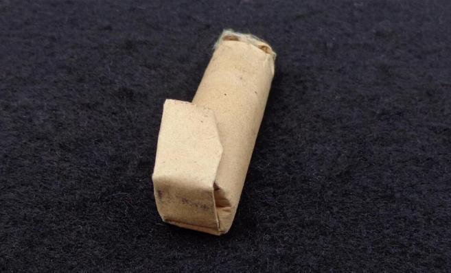 Very Fine Original Paper Cartridge for 1855, 1861, & 1863 Springfield Rifles, & Other .58 Caliber Rifles 