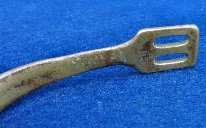 Nice Non Dug Post Civil War Military Style Brass Spur 