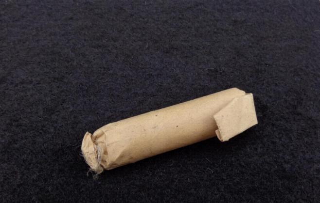 Very Fine Original Paper Cartridge for 1855, 1861, & 1863 Springfield Rifles, & Other .58 Caliber Rifles 