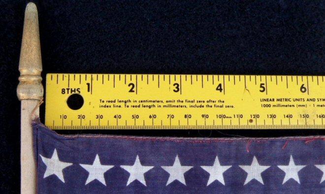 Nice ca. 1912-1959 48 Star U.S. Parade Flag on Original 32 Inch Staff - G.A.R. Parades, WWI, WWII Parades 