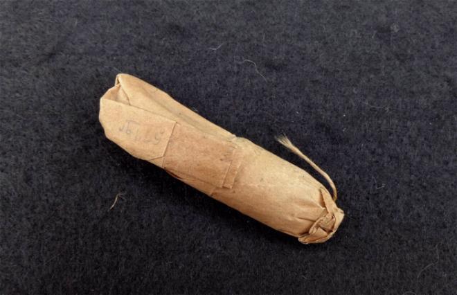 Fine Original Paper Cartridge for .58 Caliber Springfield Rifle