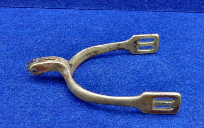 Nice Non Dug Post Civil War Military Style Brass Spur 