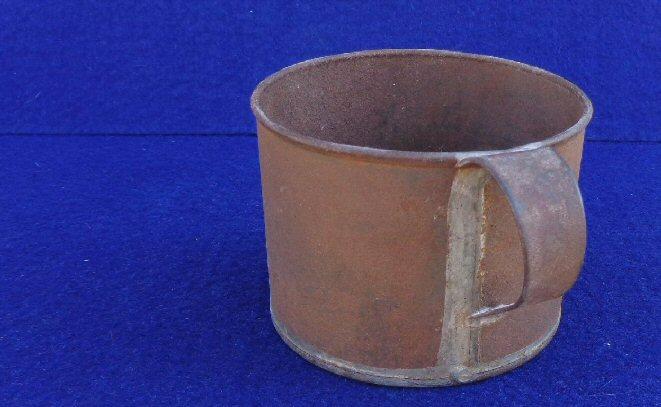 Nice Non-Regulation All Soldered Civil War Period Tin Cup - Same Size Pictured in Some Library of Congress Images 