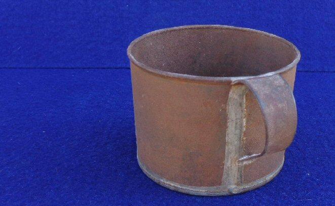 Nice Non-Regulation All Soldered Civil War Period Tin Cup - Same Size Pictured in Some Library of Congress Images 