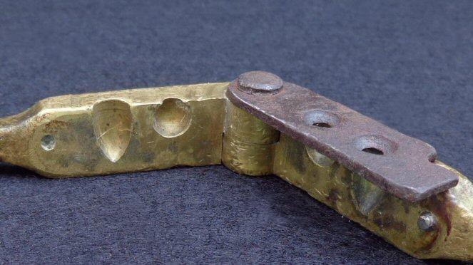 Fine .28 Caliber Brass Bullet Mold w/Sprue Cutter 