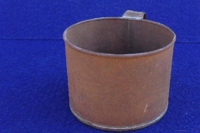 Nice Non-Regulation All Soldered Civil War Period Tin Cup - Same Size Pictured in Some Library of Congress Images 