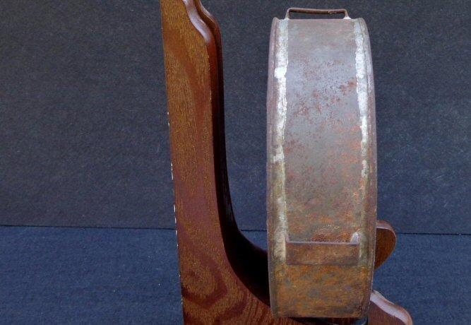 RARE Pattern Confederate Tin Drum Canteen w/Spout Support - Spout & All Three Sling Loops Intact 