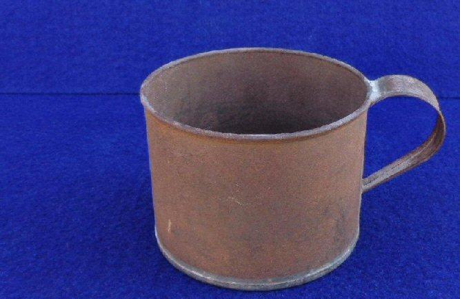 Nice Non-Regulation All Soldered Civil War Period Tin Cup - Same Size Pictured in Some Library of Congress Images 