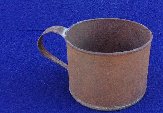 Nice Non-Regulation All Soldered Civil War Period Tin Cup - Same Size Pictured in Some Library of Congress Images 