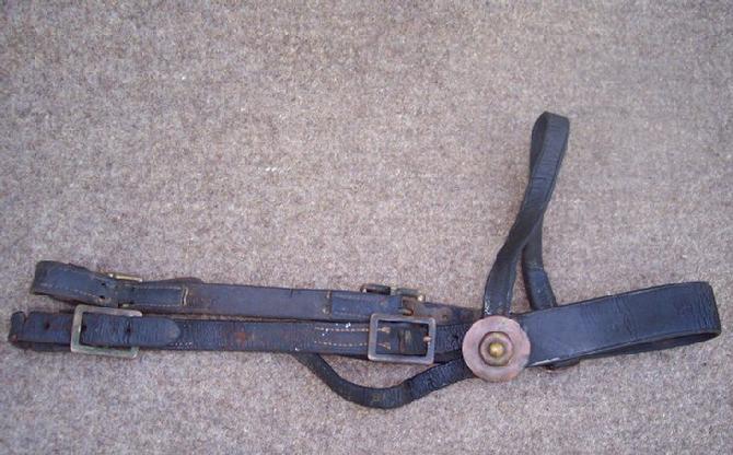 Very Nice U.S. M1885 Cavalry Headstall w/Original Rosettes & Hardware  