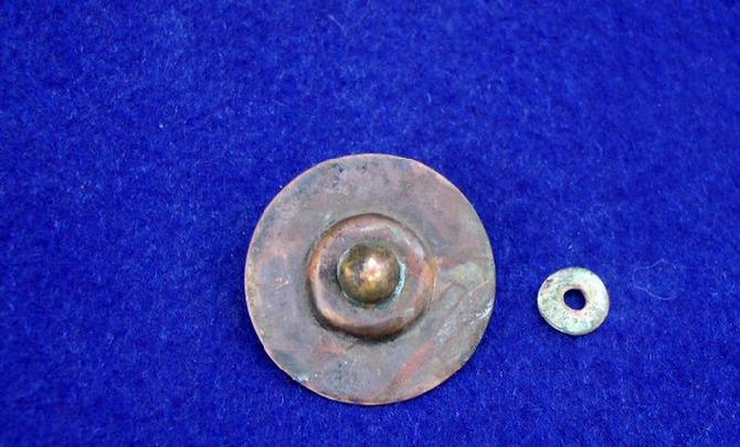 Very Nice Original U.S. M1885 Bridle Rosette - Possibly Excavated 