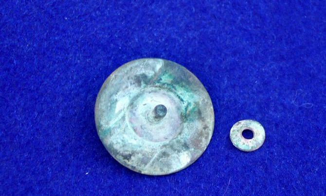 Very Nice Original U.S. M1885 Bridle Rosette - Possibly Excavated 