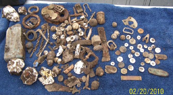Good Grief Charlie Brown ! It takes me a month now days, to dig this many relics ! Late February of this year finds.