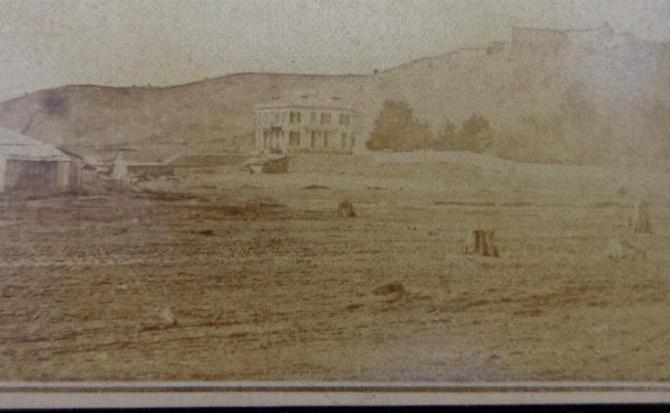 Uncommon CDV Image of Confederate General Thomas C. Hindman's Home in Helena, Arkansas, attributed to Photographer T. W. Bankes of Helena.